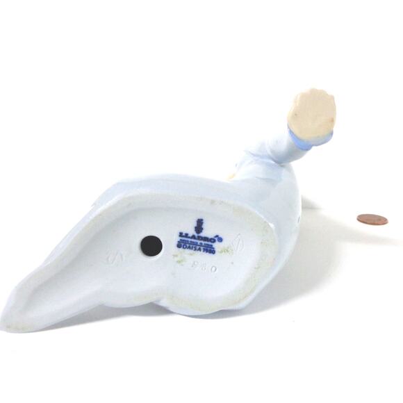 lladro BABY With PACIFIER FIGURINE 8" Child #5099 Porcelain 1980 5th Mark Spain! - Picture 4 of 9